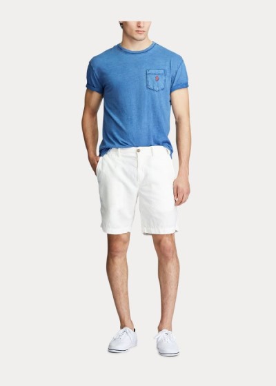 Men's Polo Ralph Lauren Classic Slub Pocket T Shirts | 469805UWG